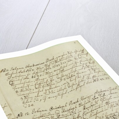 The Origin of the Musical Bach Family by Johann Sebastian Bach