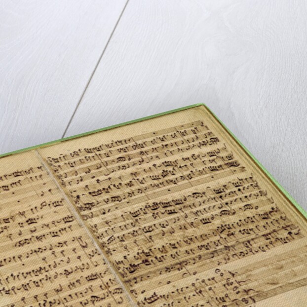 Pages from Score of the 'St. Matthew Passion', 1727 by Johann Sebastian Bach