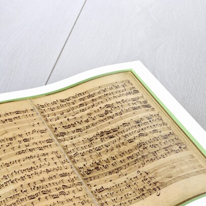 Pages from Score of the 'St. Matthew Passion', 1727 by Johann Sebastian Bach