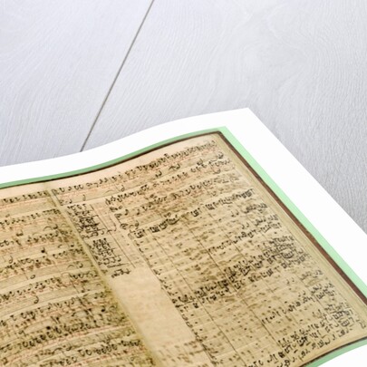Pages from Score of the 'St Matthew Passion', 1740s by Johann Sebastian Bach