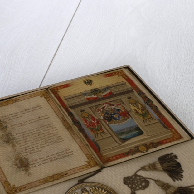 Prince's Diploma investing Otto von Bismarck, dated 21st March, 1871 by German School