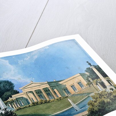 View of Charlottenhof from the garden, 1855 by Ferdinand von Arnim