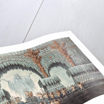 Muehleborn's Water Palace, set design for a production of 'Undine', by Karl Friedrich Schinkel