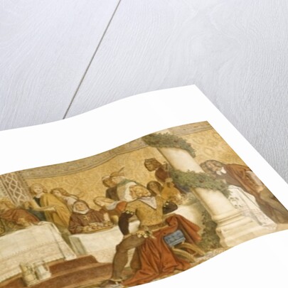 Detail of the Landgrave's Fresco, Wartburg Castle, c.1855 by Moritz Ludwig von Schwind