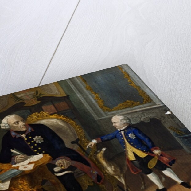 Frederick the Great and his Grandnephew by German School