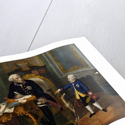 Frederick the Great and his Grandnephew by German School