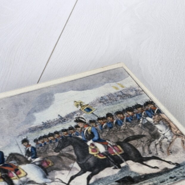 Frederick the Great on his White Horse near Molwitz, 1741 by German School