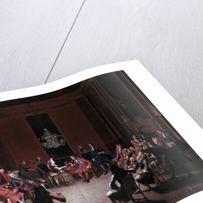 Frederick I's Tobacco College in the Berliner Castle's Cloth of Gold Chamber, c.1710 by Paul Carl Leygebe