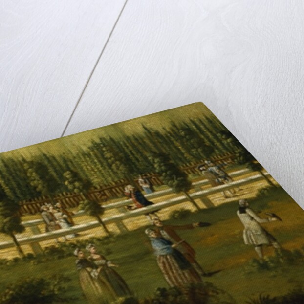 Frederick the Great on horseback in the Maulbeerallee, near Sanssouci, 1770 by German School