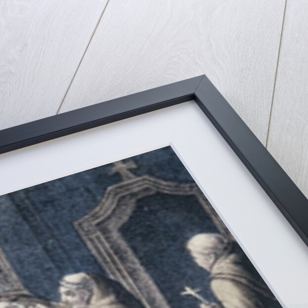 The Monks covering the King with a drape in the Camenz Convent by School German