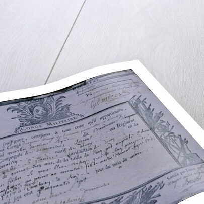 Permit for the Battle of Rossbach, 1757 by German School