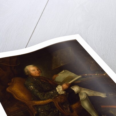 Isaac Egmont von Chasot at his Desk, 1750 by German School