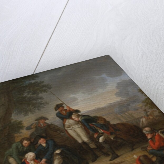 The Death of Field Marshal Schwerin at the Battle of Prague by Johann Christoph Frisch