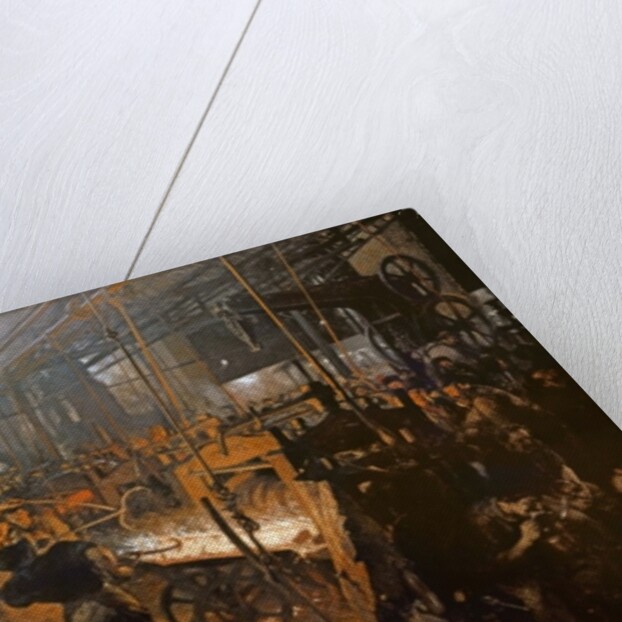 Le laminoir à fer, 1875 by Adolph Friedrich Erdmann von Menzel