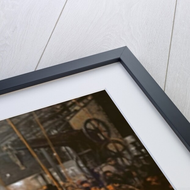 Le laminoir à fer, 1875 by Adolph Friedrich Erdmann von Menzel