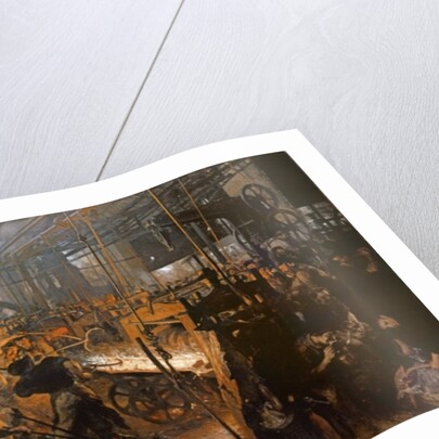 Le laminoir à fer, 1875 by Adolph Friedrich Erdmann von Menzel