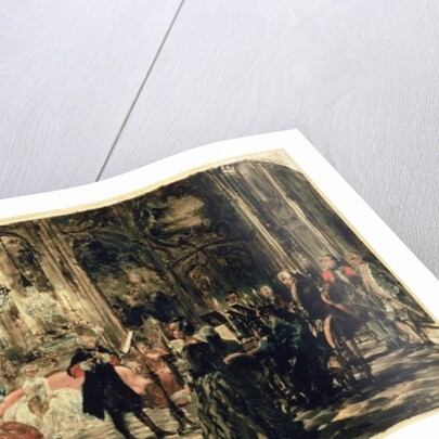 Sketch for The Flute Concert, 1852 by Adolph Friedrich Erdmann von Menzel