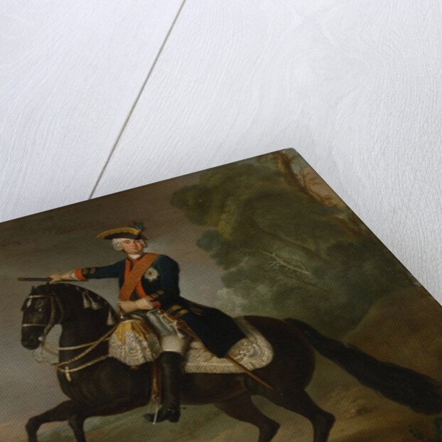 Kurt Christoph Graf von Schwerin on horseback, 1750 by Antoine Pesne