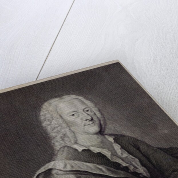 Portrait of Georg Philipp Telemann by Georg Lichtensteger