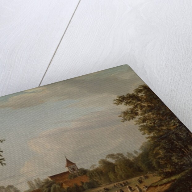 View of the village church, Pankow, 1835 by Jean Bartheleney Pascal