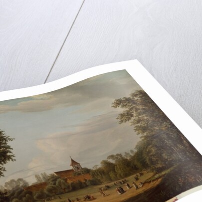 View of the village church, Pankow, 1835 by Jean Bartheleney Pascal