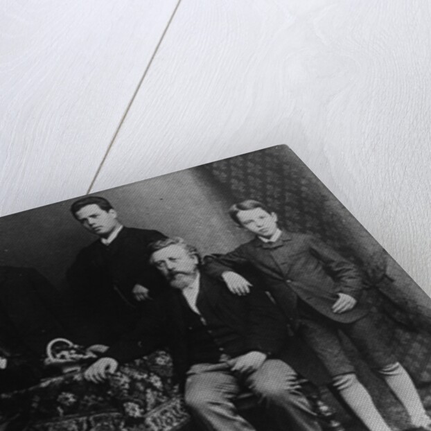 Wilhelm Liebknecht and his family by German Photographer