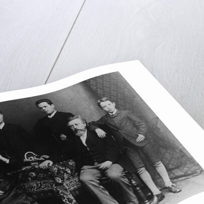 Wilhelm Liebknecht and his family by German Photographer