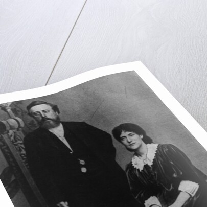 Wilhelm Liebknecht and Eleanor Aveling in America, 1887 by German Photographer