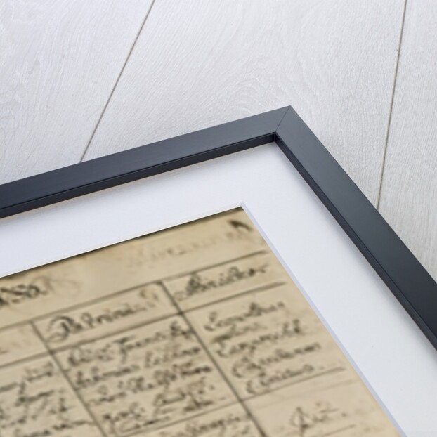 Mozart's entry in the baptismal register, 1756 by Austrian School