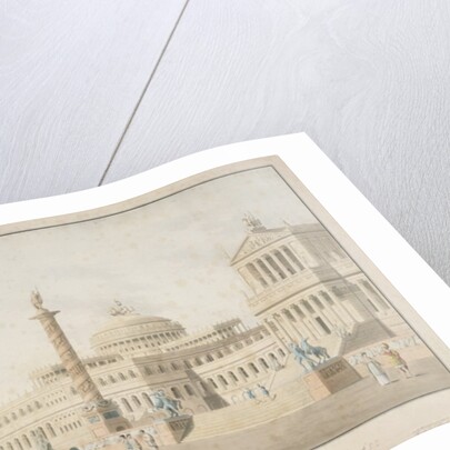 Capitol, set for 'La clemeza di Tito' designed by Beuther, 1815 by German School