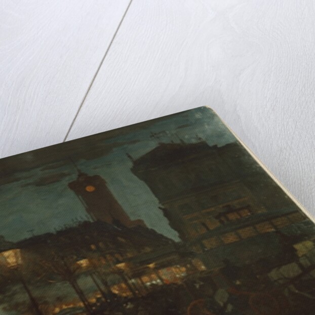 Alexander Square, Berlin, at night, 1895 by Karl Langhammer