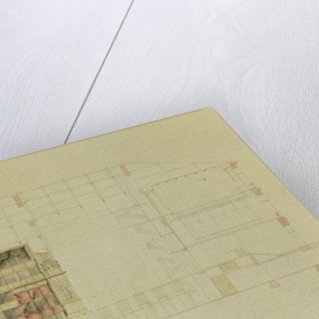 Plan for the Dresden Royal Theatre, c.1838 by Gottfried Semper