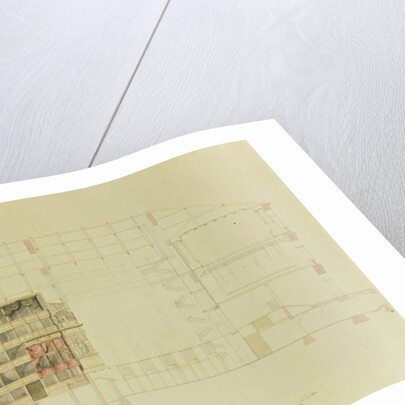 Plan for the Dresden Royal Theatre, c.1838 by Gottfried Semper