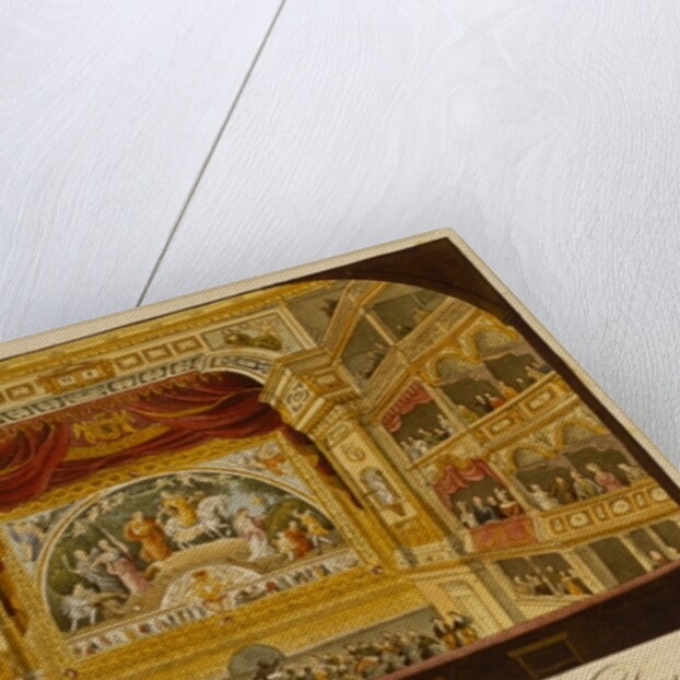 The interior of the royal theatre at Dresden, c.1845 by J.C.A. Richter