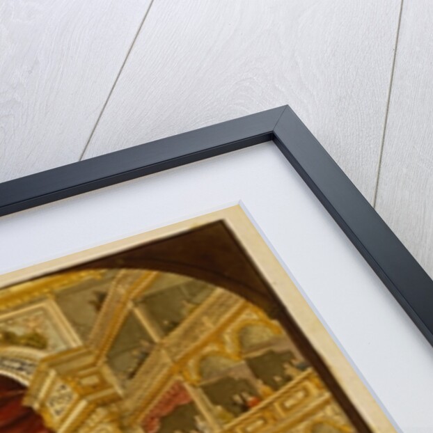 The interior of the royal theatre at Dresden, c.1845 by J.C.A. Richter