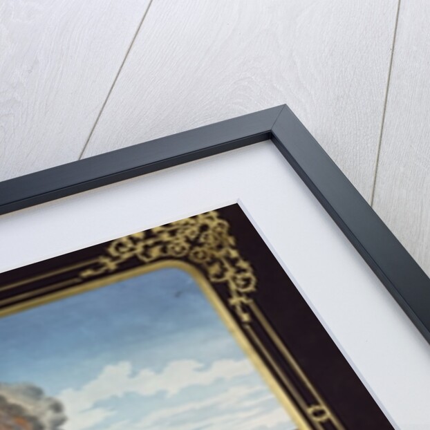 Fire at the Royal Theatre in Dresden on 21st September 1869 by German School