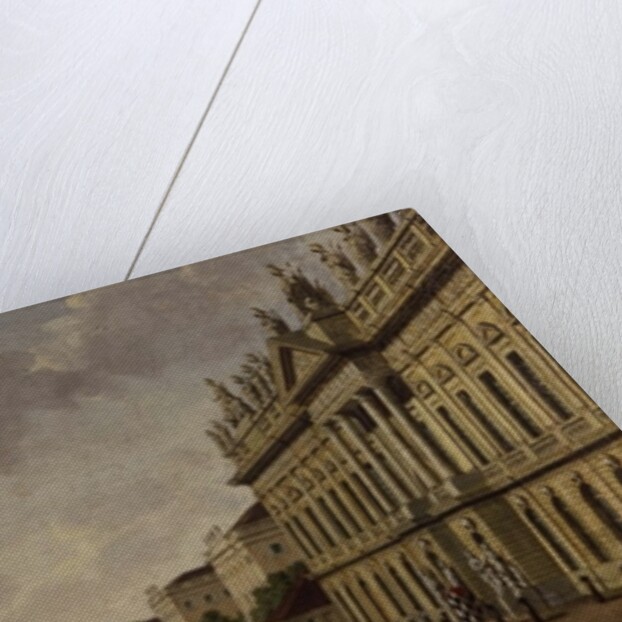 View of the armory and Unter den Linden Street, 1786 by Carl Traugott Fechhelm