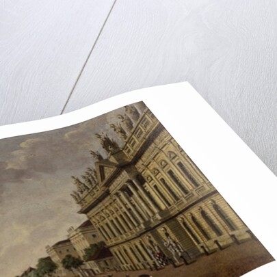 View of the armory and Unter den Linden Street, 1786 by Carl Traugott Fechhelm