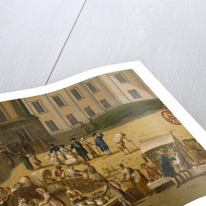 Market in the Alter Markt, Potsdam, 1772 by Carl Christian Baron