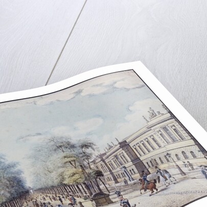 The Linden with the Academy, Berlin by F.A. Calau