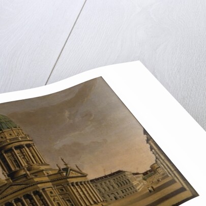 The Gendarmenmarkt with the French Playhouse and French Dom, Berlin, 1788 by Karl Friedrich Fechhelm
