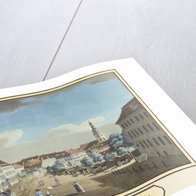 View of the Hackescher Markt and the Church of St. Mary, Berlin by School German