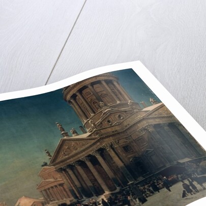 Gendarmenmarkt in Winter, 1857 by Eduard Gartner