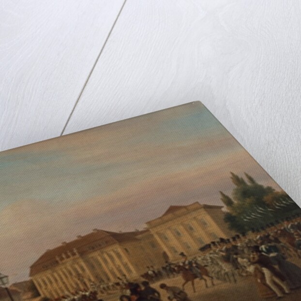 Parade before the royal palace, 1839 by Wilhelm Bruecke