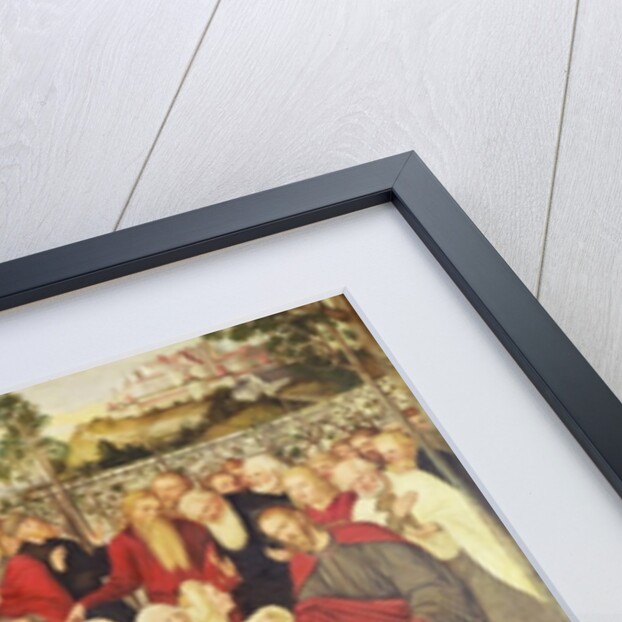 Reformers' group at a miracle by Lucas the Younger (after) Cranach