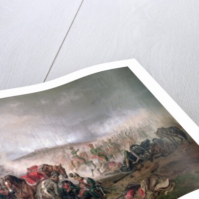 The death of Count Seinsheim at the Battle of Borodino in 1812, 1862 by Adam Albrecht