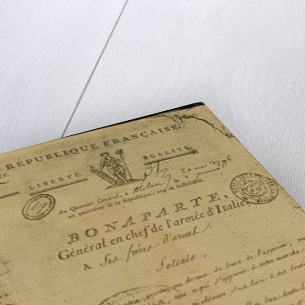 Instructions to soldiers issued by Napoleon as General of the Italian Army, 20th May 1796 by French School