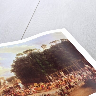 The Entry of Napoleon and Marie-Louise into the Tuileries Gardens on the Day of their Wedding, 2nd April 1810 by Etienne-Barthelemy Garnier