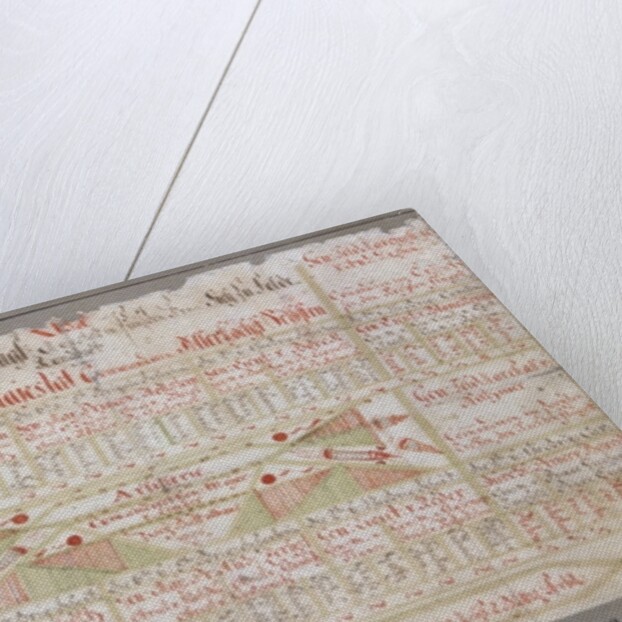 Original arrangement plan for the Royal Prussian Army, 1736 by German School