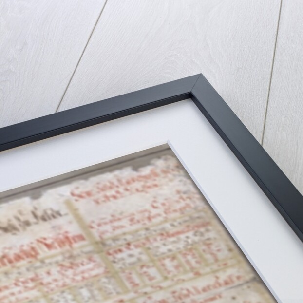 Original arrangement plan for the Royal Prussian Army, 1736 by German School